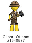 Yellow  Design Mascot Clipart #1540537 by Leo Blanchette