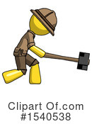 Yellow  Design Mascot Clipart #1540538 by Leo Blanchette