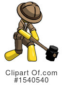 Yellow  Design Mascot Clipart #1540540 by Leo Blanchette