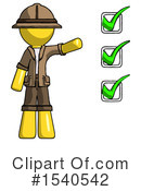 Yellow  Design Mascot Clipart #1540542 by Leo Blanchette