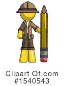 Yellow  Design Mascot Clipart #1540543 by Leo Blanchette