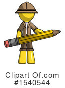 Yellow  Design Mascot Clipart #1540544 by Leo Blanchette
