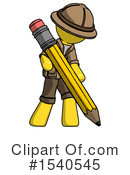 Yellow  Design Mascot Clipart #1540545 by Leo Blanchette