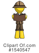 Yellow  Design Mascot Clipart #1540547 by Leo Blanchette