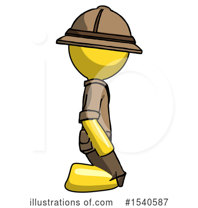 Royalty-Free (RF) Yellow  Design Mascot Clipart Illustration by Leo Blanchette - Stock Sample #1540587