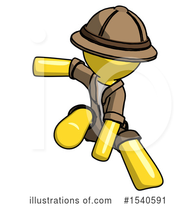 Royalty-Free (RF) Yellow  Design Mascot Clipart Illustration by Leo Blanchette - Stock Sample #1540591
