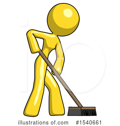 Royalty-Free (RF) Yellow  Design Mascot Clipart Illustration by Leo Blanchette - Stock Sample #1540661