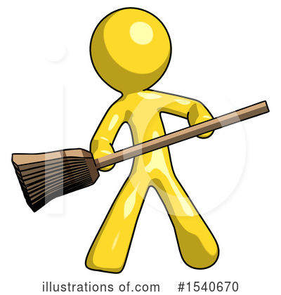 Royalty-Free (RF) Yellow  Design Mascot Clipart Illustration by Leo Blanchette - Stock Sample #1540670