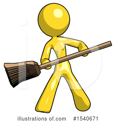 Royalty-Free (RF) Yellow  Design Mascot Clipart Illustration by Leo Blanchette - Stock Sample #1540671