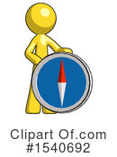 Yellow  Design Mascot Clipart #1540692 by Leo Blanchette
