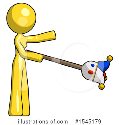Royalty-Free (RF) Yellow Design Mascot Clipart Illustration by Leo Blanchette - Stock Sample #1545179