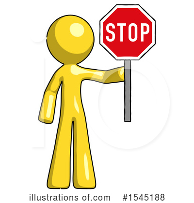 Royalty-Free (RF) Yellow Design Mascot Clipart Illustration by Leo Blanchette - Stock Sample #1545188