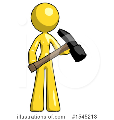 Royalty-Free (RF) Yellow Design Mascot Clipart Illustration by Leo Blanchette - Stock Sample #1545213