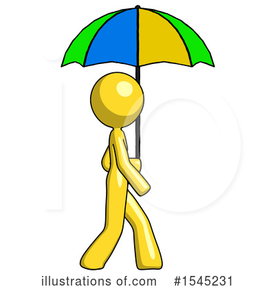 Royalty-Free (RF) Yellow Design Mascot Clipart Illustration by Leo Blanchette - Stock Sample #1545231