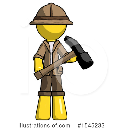 Royalty-Free (RF) Yellow Design Mascot Clipart Illustration by Leo Blanchette - Stock Sample #1545233