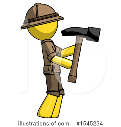 Royalty-Free (RF) Yellow Design Mascot Clipart Illustration by Leo Blanchette - Stock Sample #1545234