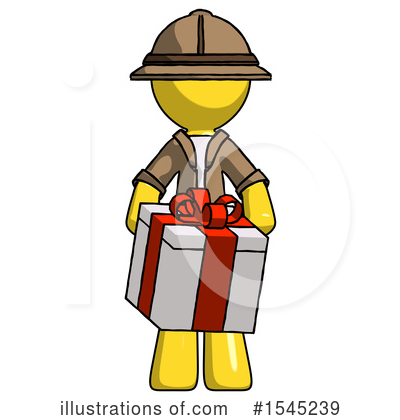 Royalty-Free (RF) Yellow Design Mascot Clipart Illustration by Leo Blanchette - Stock Sample #1545239