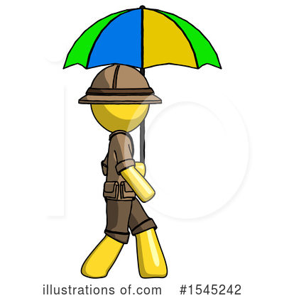 Royalty-Free (RF) Yellow Design Mascot Clipart Illustration by Leo Blanchette - Stock Sample #1545242