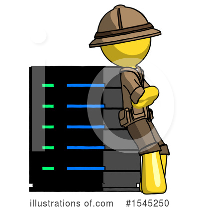 Royalty-Free (RF) Yellow Design Mascot Clipart Illustration by Leo Blanchette - Stock Sample #1545250