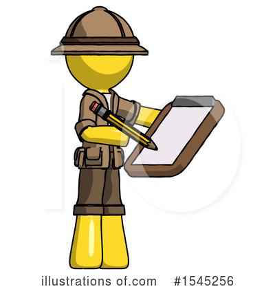 Royalty-Free (RF) Yellow Design Mascot Clipart Illustration by Leo Blanchette - Stock Sample #1545256