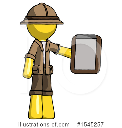 Royalty-Free (RF) Yellow Design Mascot Clipart Illustration by Leo Blanchette - Stock Sample #1545257