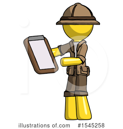 Royalty-Free (RF) Yellow Design Mascot Clipart Illustration by Leo Blanchette - Stock Sample #1545258