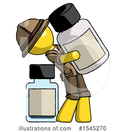 Royalty-Free (RF) Yellow Design Mascot Clipart Illustration by Leo Blanchette - Stock Sample #1545270