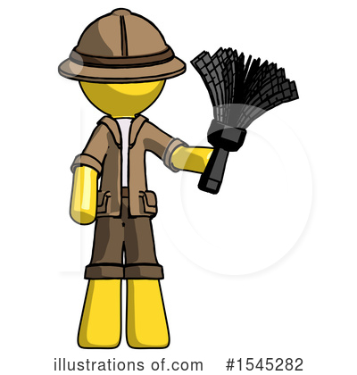 Royalty-Free (RF) Yellow Design Mascot Clipart Illustration by Leo Blanchette - Stock Sample #1545282