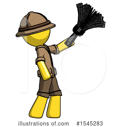 Royalty-Free (RF) Yellow Design Mascot Clipart Illustration by Leo Blanchette - Stock Sample #1545283