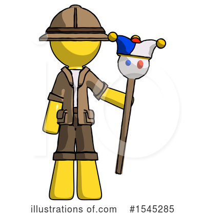 Royalty-Free (RF) Yellow Design Mascot Clipart Illustration by Leo Blanchette - Stock Sample #1545285
