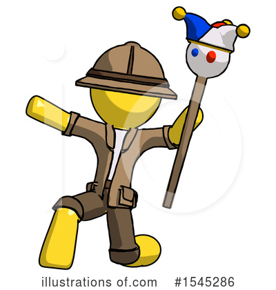 Royalty-Free (RF) Yellow Design Mascot Clipart Illustration by Leo Blanchette - Stock Sample #1545286
