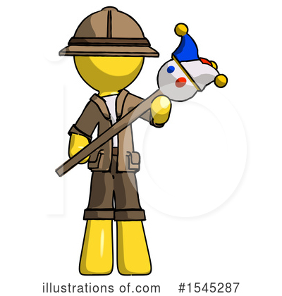 Royalty-Free (RF) Yellow Design Mascot Clipart Illustration by Leo Blanchette - Stock Sample #1545287