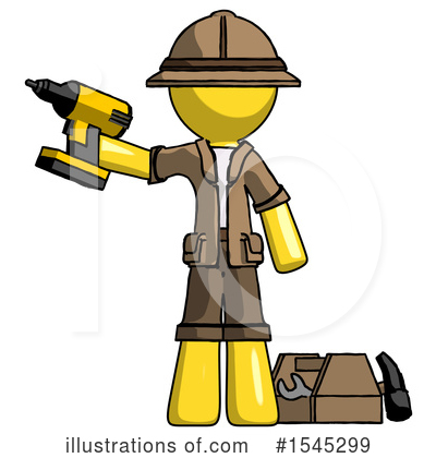 Royalty-Free (RF) Yellow Design Mascot Clipart Illustration by Leo Blanchette - Stock Sample #1545299