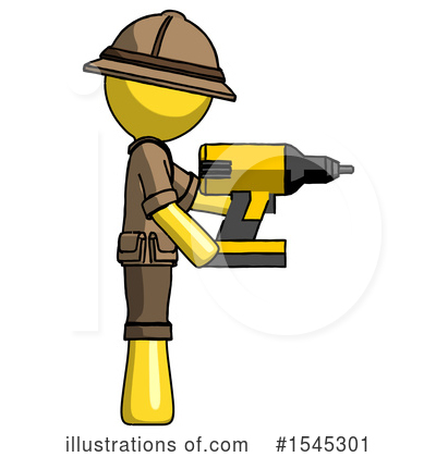 Royalty-Free (RF) Yellow Design Mascot Clipart Illustration by Leo Blanchette - Stock Sample #1545301