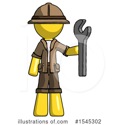 Royalty-Free (RF) Yellow Design Mascot Clipart Illustration by Leo Blanchette - Stock Sample #1545302