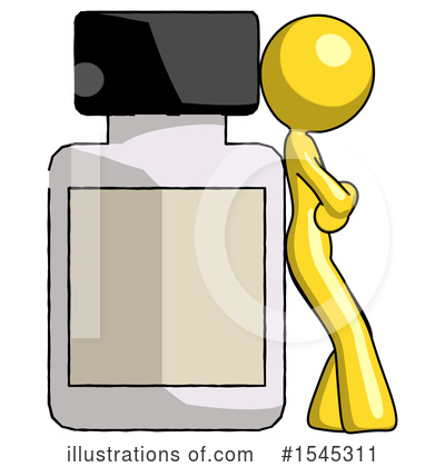 Royalty-Free (RF) Yellow Design Mascot Clipart Illustration by Leo Blanchette - Stock Sample #1545311