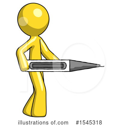 Royalty-Free (RF) Yellow Design Mascot Clipart Illustration by Leo Blanchette - Stock Sample #1545318