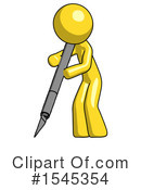 Yellow Design Mascot Clipart #1545354 by Leo Blanchette