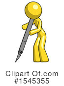 Yellow Design Mascot Clipart #1545355 by Leo Blanchette