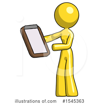 Royalty-Free (RF) Yellow Design Mascot Clipart Illustration by Leo Blanchette - Stock Sample #1545363