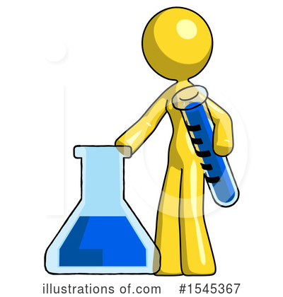 Royalty-Free (RF) Yellow Design Mascot Clipart Illustration by Leo Blanchette - Stock Sample #1545367