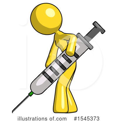 Royalty-Free (RF) Yellow Design Mascot Clipart Illustration by Leo Blanchette - Stock Sample #1545373