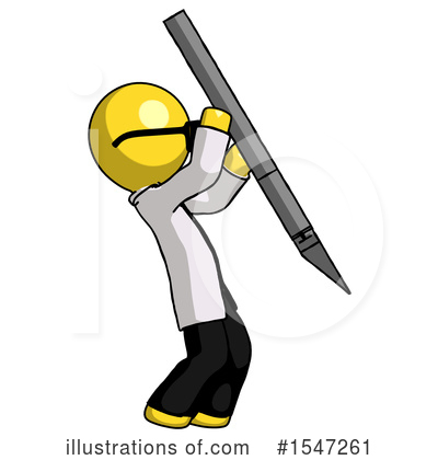 Royalty-Free (RF) Yellow  Design Mascot Clipart Illustration by Leo Blanchette - Stock Sample #1547261