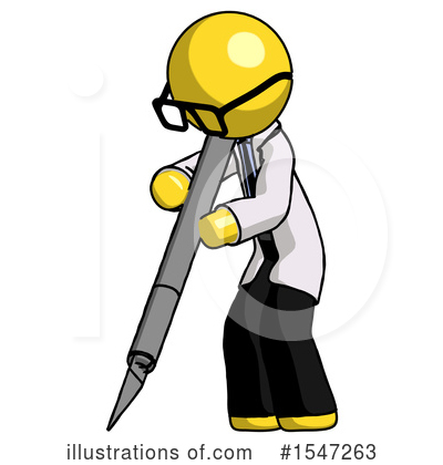 Royalty-Free (RF) Yellow  Design Mascot Clipart Illustration by Leo Blanchette - Stock Sample #1547263
