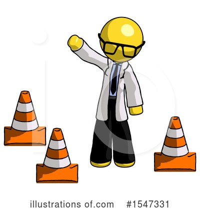 Royalty-Free (RF) Yellow  Design Mascot Clipart Illustration by Leo Blanchette - Stock Sample #1547331