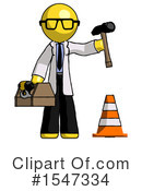 Yellow  Design Mascot Clipart #1547334 by Leo Blanchette