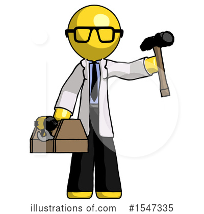Royalty-Free (RF) Yellow  Design Mascot Clipart Illustration by Leo Blanchette - Stock Sample #1547335