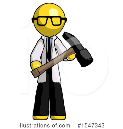 Royalty-Free (RF) Yellow  Design Mascot Clipart Illustration by Leo Blanchette - Stock Sample #1547343