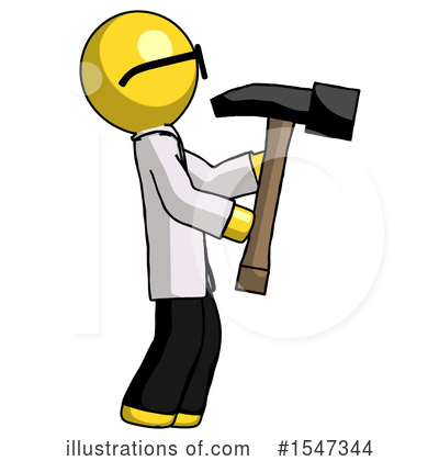 Royalty-Free (RF) Yellow  Design Mascot Clipart Illustration by Leo Blanchette - Stock Sample #1547344