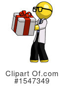 Yellow  Design Mascot Clipart #1547349 by Leo Blanchette